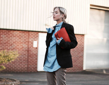 Lauder Floral Embroidered Suede